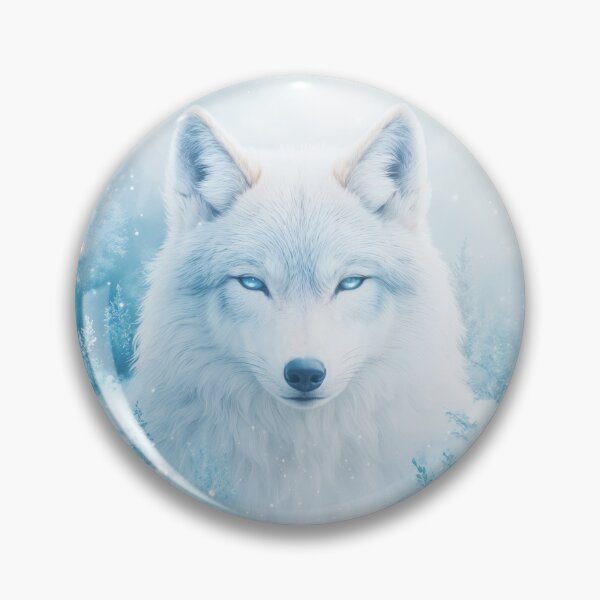 Item preview, Cosmic White Wolf in Winter Landscape designed and sold by AshiraCreations.