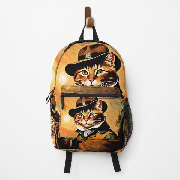 Item preview, Vintage Cat Art: Cat Fisherman Portrait | Animal Art | Cat Art | Cat Oil Painting designed and sold by UnhingedBird.