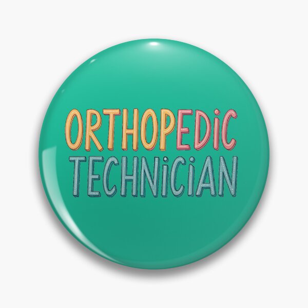 Item preview, Orthopedic Technician colorful  funny typography designed and sold by bukajart.