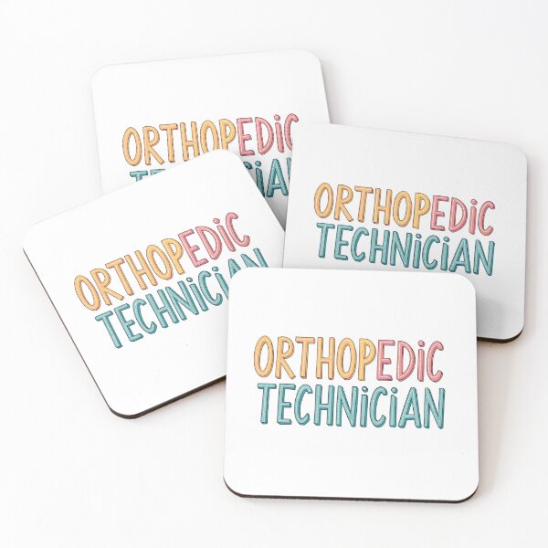 Item preview, Orthopedic Technician colorful  funny typography designed and sold by bukajart.
