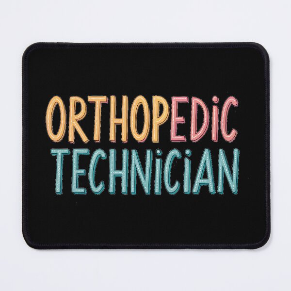 Item preview, Orthopedic Technician colorful funny typography designed and sold by bukajart.