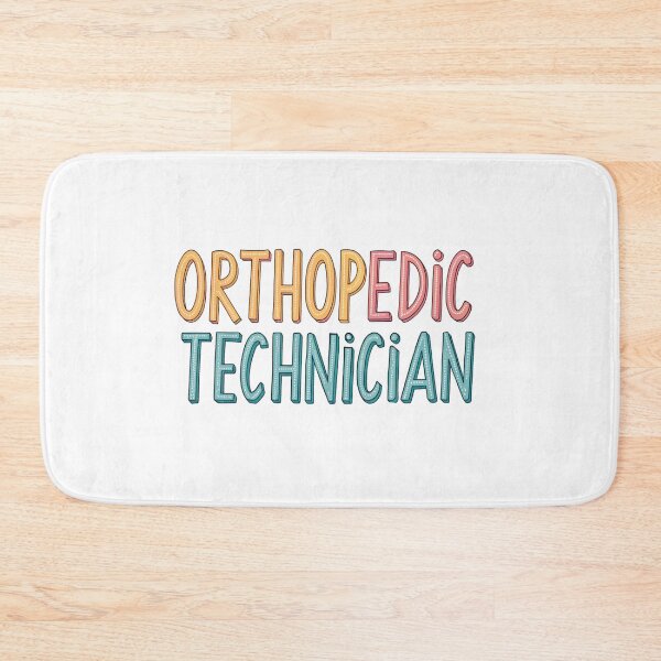 Item preview, Orthopedic Technician colorful  funny typography designed and sold by bukajart.