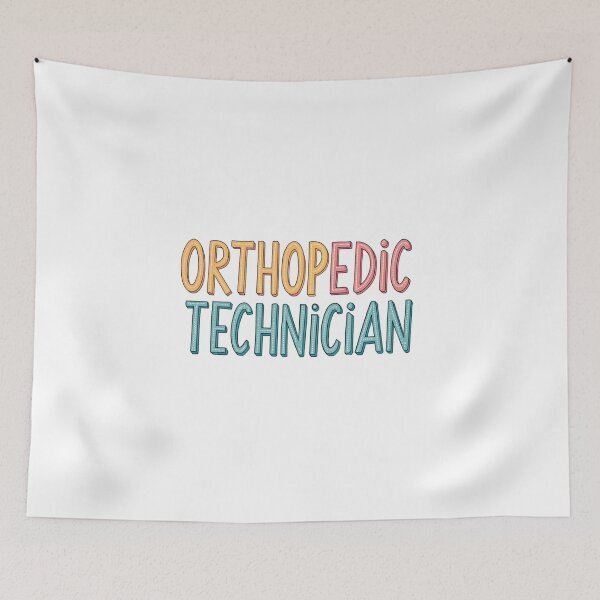 Item preview, Orthopedic Technician colorful  funny typography designed and sold by bukajart.