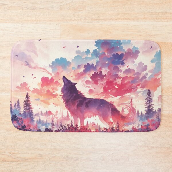 Item preview, Vibrant Autumn Wolf in the Forest designed and sold by AshiraCreations.