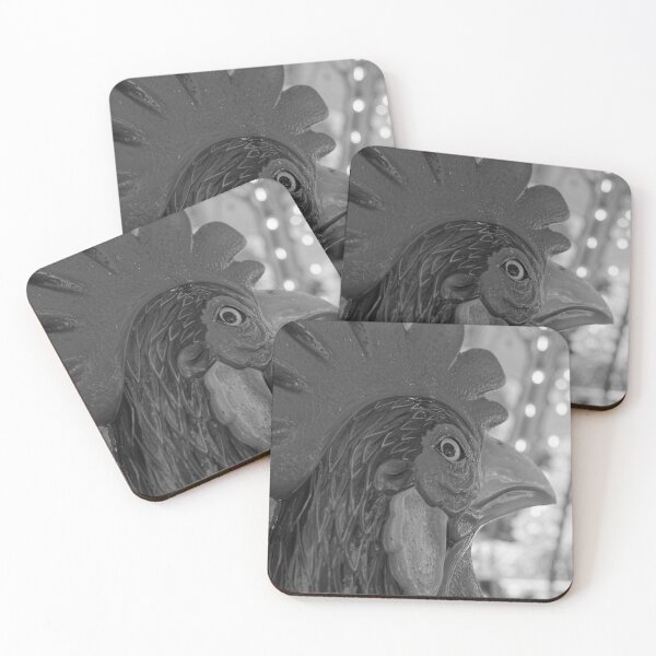 Item preview, Carousel Rooster (B/W) designed and sold by Crystal Vision Photo Art.