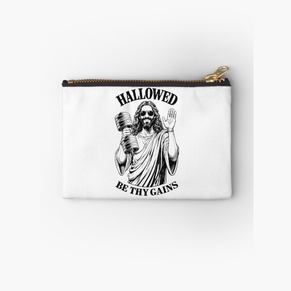Item preview, Hallowed Be Thy Gains Jesus Gym Dumbbell Weight Lifter Mass designed and sold by GrandeDuc.