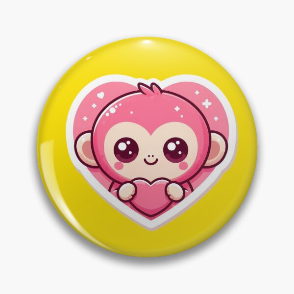 Item preview, Valentine Pink Monkey designed and sold by ArtistEmbrace.