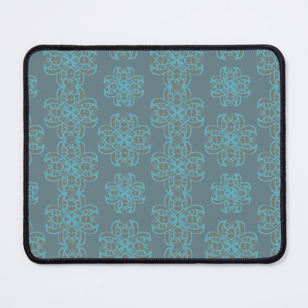 Item preview, Heart Clover - Abstract clover leaf pattern on petrol green background designed and sold by EMJAYHeiss.