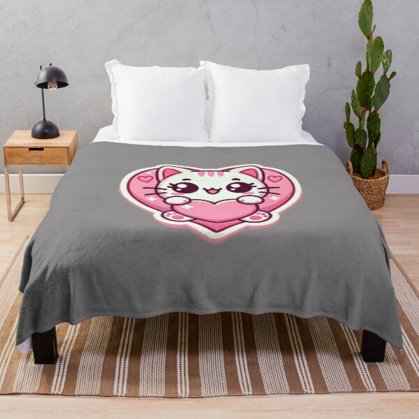 Item preview, Valentines day Kitty With Hearts designed and sold by ArtistEmbrace.
