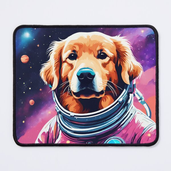 Item preview, Astronaut Golden Retriever dog in space designed and sold by Golden-Heaven.