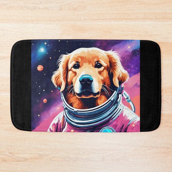 Item preview, Astronaut Golden Retriever dog in space designed and sold by Golden-Heaven.