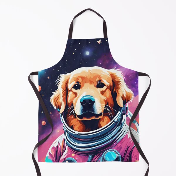 Item preview, Astronaut Golden Retriever dog in space designed and sold by Golden-Heaven.
