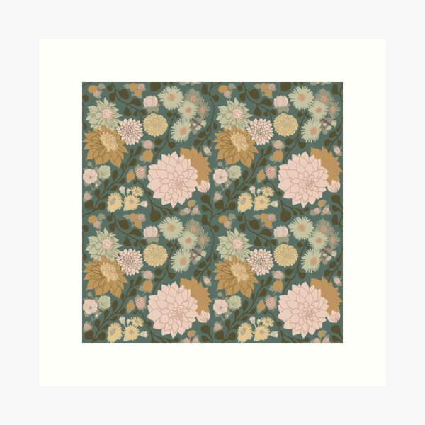 Dahlias Art Print