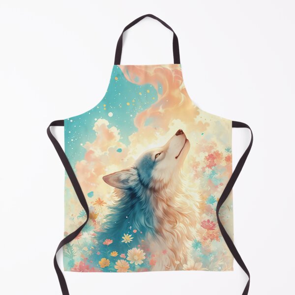 Item preview, Dreamy Wolf Surrounded by Flowers designed and sold by AshiraCreations.