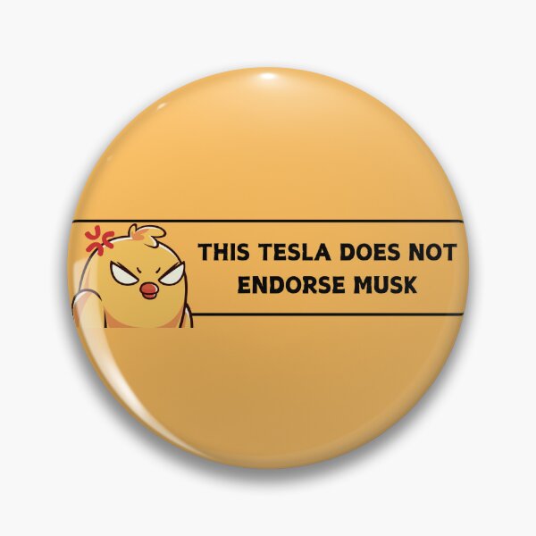 Item preview, This Tesla Does Not Endorse Musk - Anti Elon Tesla Club - Bumper Sticker Decal Accessories - Elon Musk Is Crazy!! social Sticker designed and sold by CapriCreatives.