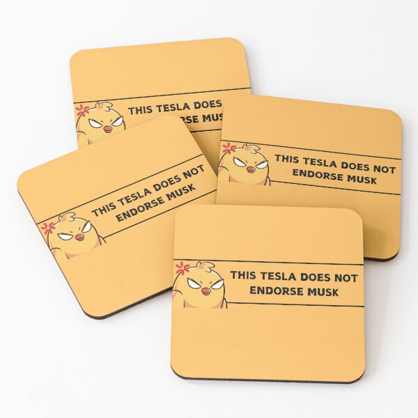 Item preview, This Tesla Does Not Endorse Musk - Anti Elon Tesla Club - Bumper Sticker Decal Accessories - Elon Musk Is Crazy!! social Sticker designed and sold by CapriCreatives.