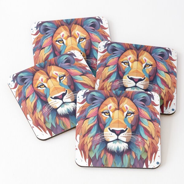 Item preview, Lion multicolour designed and sold by Art-fashiontop.