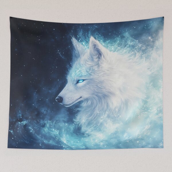 Item preview, Glowing Wolf in a Celestial Dream designed and sold by AshiraCreations.