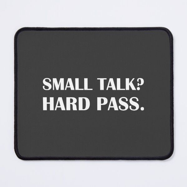 Item preview, Small Talk? Hard Pass. / Introvert Joke Funny T-Shirt Label designed and sold by introvertvibes.