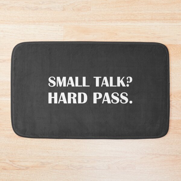 Item preview, Small Talk? Hard Pass. / Introvert Joke Funny T-Shirt Label designed and sold by introvertvibes.
