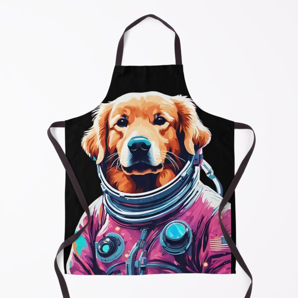Item preview, Astronaut Golden Retriever dog in space designed and sold by Golden-Heaven.