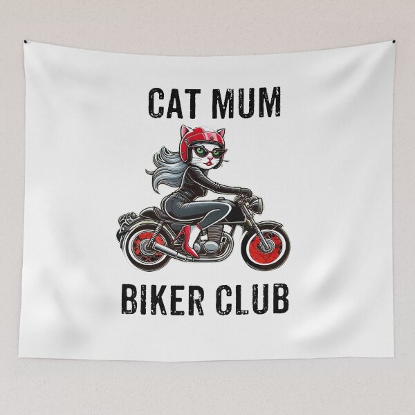 Item preview, Cat mum, Biker cat mum, Valentine's day gift for cat mum, Birthday gift, Lady cat owner gifts designed and sold by WHDProduction45.