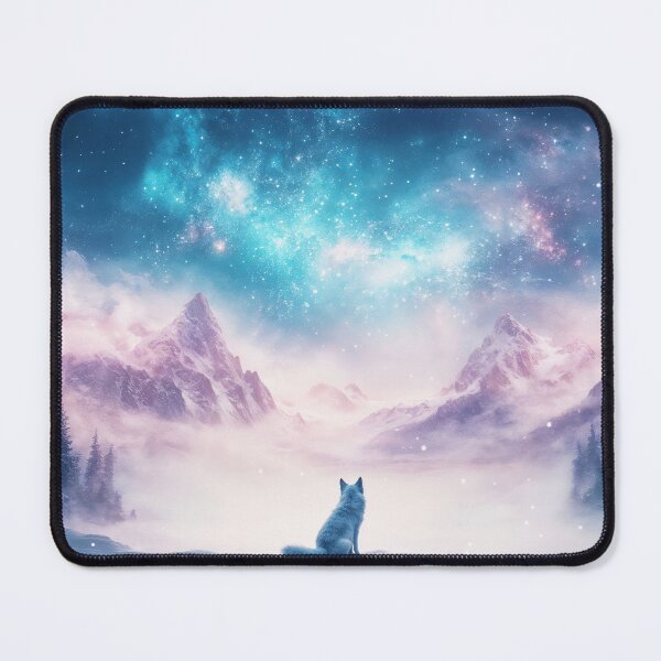 Item preview, Majestic Wolf and Snowy Mountains designed and sold by AshiraCreations.