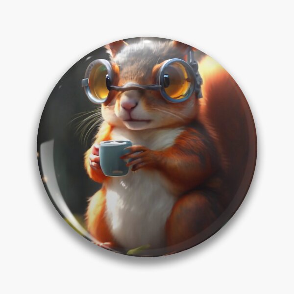 Item preview, Squirrel wearing glasses designed and sold by M-Y-A-R-T-.
