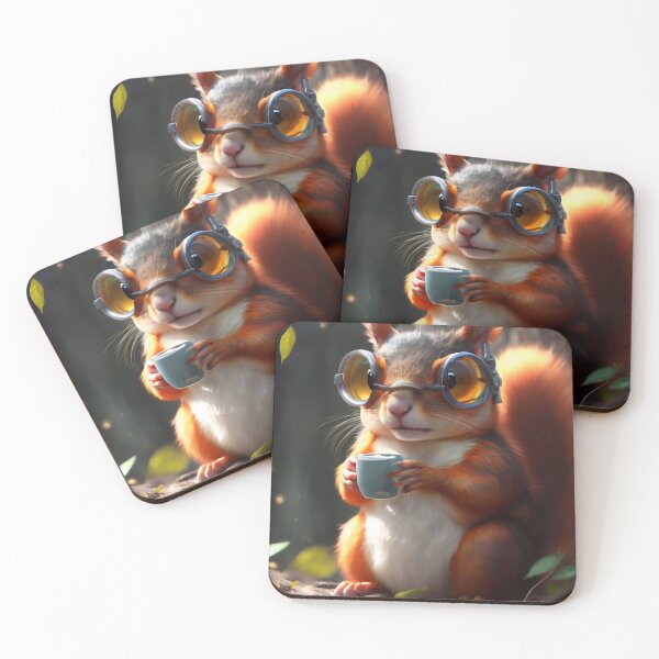 Item preview, Squirrel wearing glasses designed and sold by M-Y-A-R-T-.