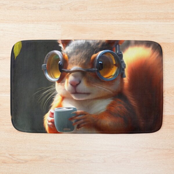 Item preview, Squirrel wearing glasses designed and sold by M-Y-A-R-T-.