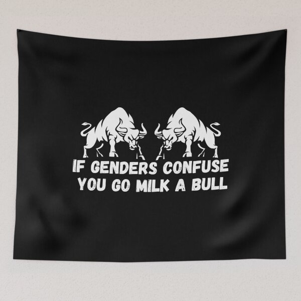 Item preview, If Genders Confuse You Go Milk A Bull designed and sold by IceBathDESIGNS.