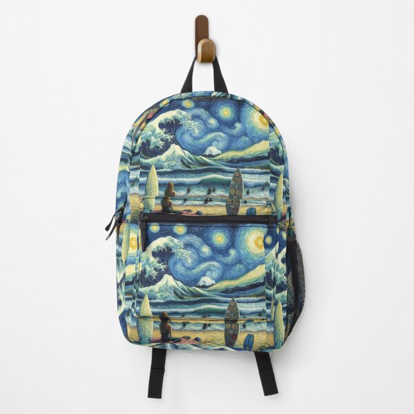 Item preview, Starry Night surf girl designed and sold by SaltySurfgirl.