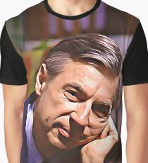 Mister Rogers Pondering Graphic T-Shirt