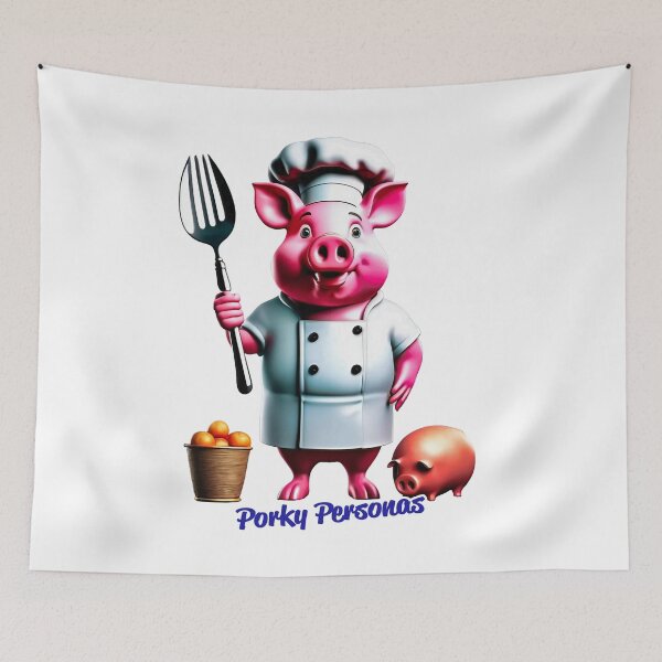 Item preview, Porky Personas Funny Pig Characters designed and sold by Drone-tees.