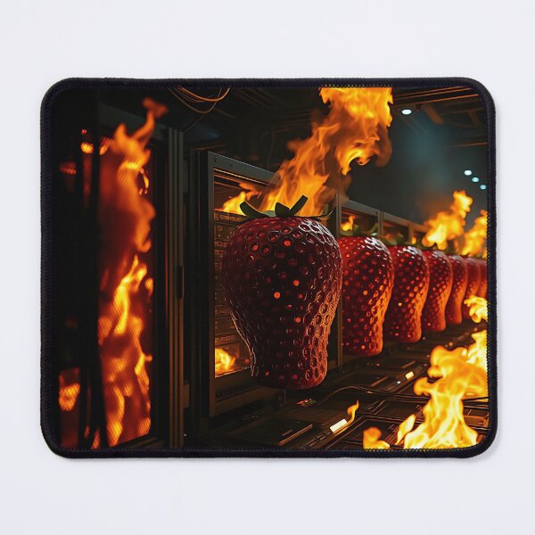 Item preview, Burning Strawberry Riddle designed and sold by ChristineDjerf.