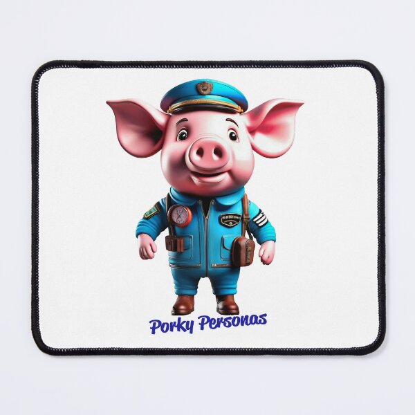 Item preview, Porky Personas Funny Pig Characters designed and sold by Drone-tees.