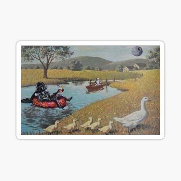 Vista previa del artículo con la obra «Cuadro divertido de campo con estrellas», diseñado y vendido por creepytoesart.
