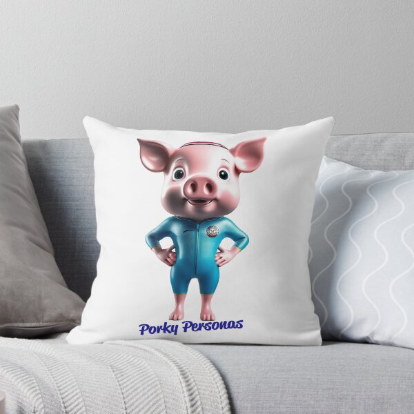 Aperçu de l'œuvre Porky Personas Personnages de cochons amusants créée et vendue par Drone-tees.