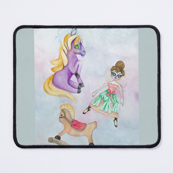 Item preview, Unicorn and ballerina soft cute watercolor designed and sold by super_shimizu.