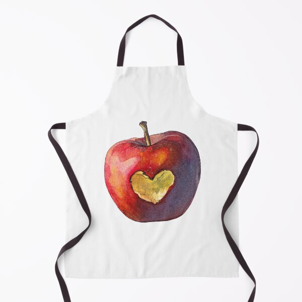 Item preview, Watercolor Heart Apple for Valentine's Day designed and sold by AquarellChill.