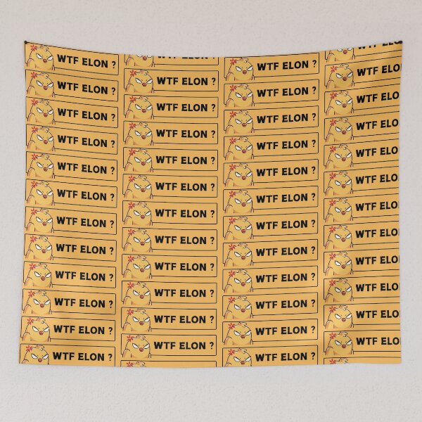 Item preview, WTF Elon sucks - Anti Elon Tesla Club - Bumper Sticker Decal Accessories - Elon Musk Is Crazy!! social Sticker designed and sold by CapriCreatives.