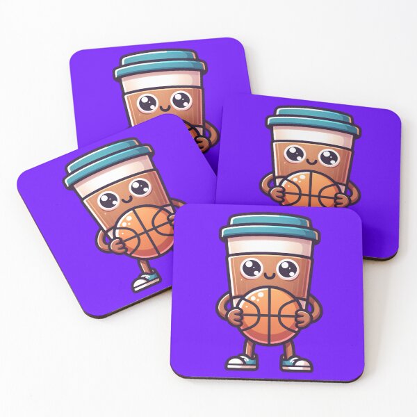 Item preview, Coffee Mascot with a Basketball designed and sold by cmjune93.