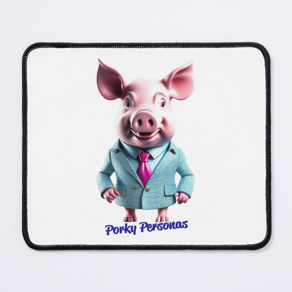 Item preview, Porky Personas Funny Pig Characters designed and sold by Drone-tees.
