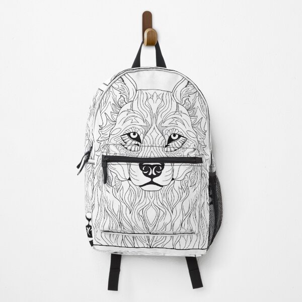 Item preview, Wolf Coloring Page Pattern  designed and sold by DavidColoring.