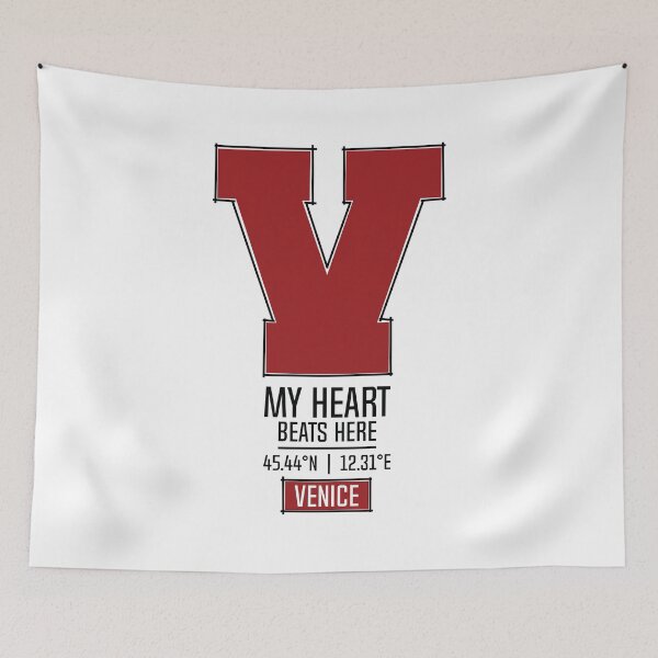 Item preview, VENICE MY HEART BEATS HERE WHITE designed and sold by LMAGARMENTS.