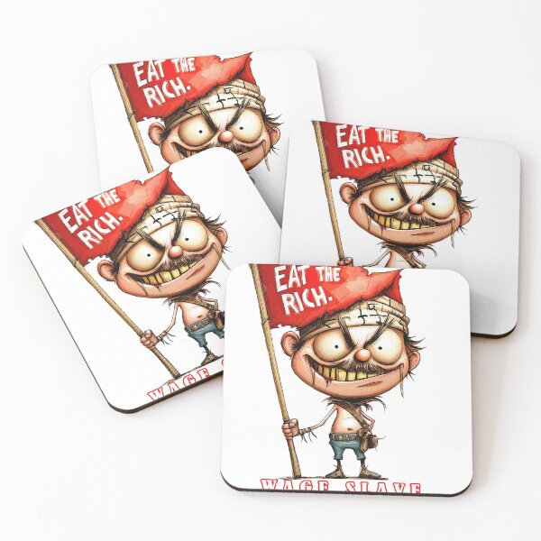 Item preview, Anti-Capitalism Eat the Rich Wage Slave designed and sold by JanChryzostom.
