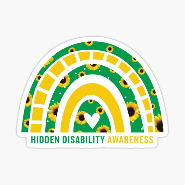 Item preview, Awareness Rainbow - Hidden Disabilities designed and sold by Mouse Ears & Broomsticks on Redbubble.