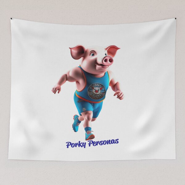 Item preview, Porky Personas Funny Pig Characters designed and sold by Drone-tees.