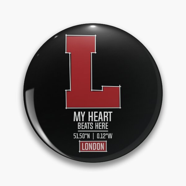 Item preview, LONDON MY HEART BEATS HERE BLACK designed and sold by LMAGARMENTS.