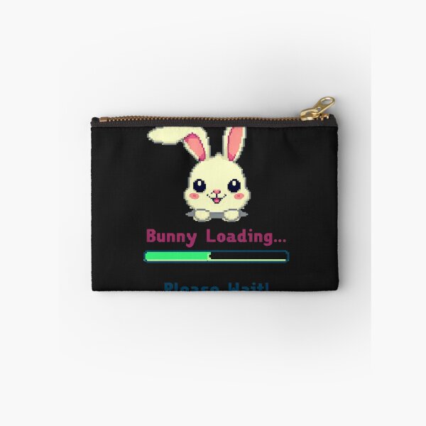 Item preview, Bunny Loading… Please Wait: Cute Pixel Easter Rabbit designed and sold by elynne9.